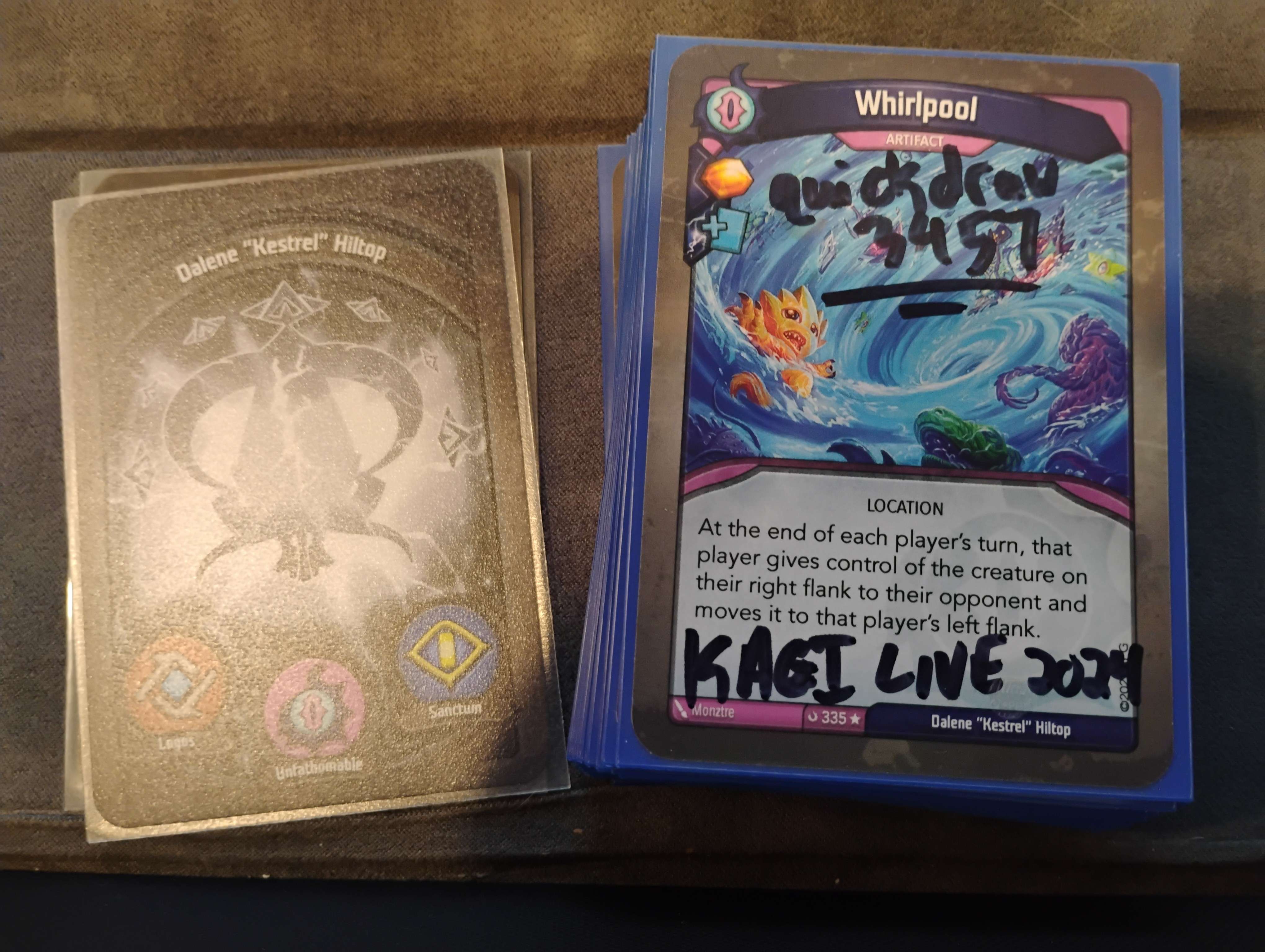 Signed Whirlpool deck